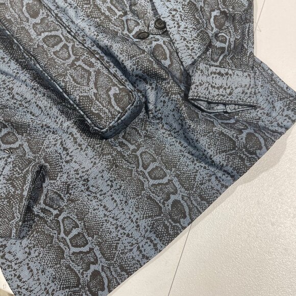 NEW SEVENTH HEAVEN BLUE SNAKE CROSS JACKET SZ MEDIUM - Picture 7 of 7